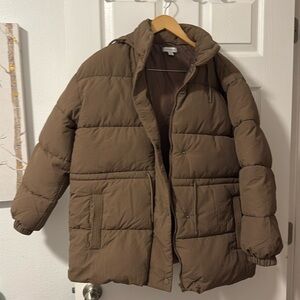 Hooded puffer oversized TOPSHOP